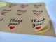 Наклейки Thank you 36 мм. 12 штук/набор - изображение 2