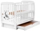 Кровать Babyroom Жирафик маятник, ящик, откидной бок DJMYO-3 бук белый - зображення 2