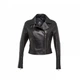 Жіноча шкіряна куртка з натуральної шкіри весна осінь демісезон косуха Actors CATHERINA S Чорна - изображение 1