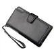 Кожаный мужской кошелек Baellerry Business Black - изображение 1