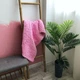Плед Плюшевый Will Be Soft Вязаный Плетенка 200 х 220 см Розовый - изображение 2