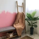 Плед Дитячий Плюшевий Will Be Soft В'язаний Гладь 100 х 120 см Світло Коричневий - зображення 3