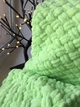 Плед Плюшевый Will Be Soft Вязаный Плетенка 150 х 200 см Салатовый - изображение 1