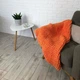 Плед Плюшевий Will Be Soft В'язаний Петелька 150 х 200 см Оранжевий - зображення 2