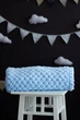 Плед Плюшевый Will Be Soft Вязаный Плетенка 150 х 200 см Голубой - изображение 2