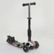 Детский трехколесный самокат Best Scooter 15600 Божья коровка 5 в 1 с сиденьем и родительской ручкой, с рисунком, Черный с абстракцией - изображение 6