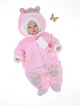 Велюровый комбинезон Lari Little Bear 56 розовый - изображение 1