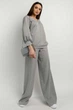 Жіноча блуза зі спущеною лінією плеча та широкими манжетами RiMari 42 Сірий (rm13303) - зображення 2