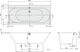 Ванна квариловая VILLEROY & BOCH Oberon 2.0 (UBQ180OBR2DV-01) 180х80 + сифон UPWAS0006 + ножки U99740000 - изображение 4