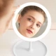 Косметическое зеркало с LED подсветкой С яркой лед подсветкой, встроенным аккумулятором, белое - изображение 4