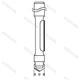 Копировальная фреза d8 D8 h19 L66 Standard for Wood Bosch Professional (2608628371) - изображение 3