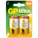 Батарейка Gp D GP Ultra LR20 * 2 (13AU-U2 / 4891199034442) - зображення 1