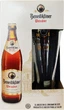 Подарочный набор пива Benediktiner Weissbier светлое нефильтрованное 5.4% 0.5 л х 3 шт + бокал (4052197000468) - изображение 3