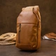 Сумка слинг через плечо мужская из натуральная кожи Vintage leather-20404 Рыжяя - изображение 8