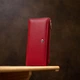 Жіночий гаманець ST Leather з натуральної шкіри з магнітною застібкою та монетницею Червоний (bg193fash81) - зображення 8
