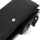 Женский классический кошелек-клатч ST Leather из натуральной кожи черного цвета с монетницей и кожаным хлястиком (bg193fash73) - изображение 10