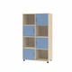 Шкаф KidsBunkBed Ш08 дуб молочный терра голубая 1550 x890 x 430 мм - изображение 2