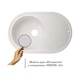 Кухонна мийка Lidz 780x500/200 WHI-01 (LIDZWHI10780500200) - зображення 3