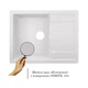 Кухонна мийка Lidz 650x500/200 WHI-01 (LIDZWHI01650500200) - зображення 3