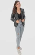 Куртка Exclusive moda М-275 50 Черно-белый - изображение 3