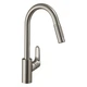 Змішувач кухонний із душовою лійкою HANSGROHE Focus M41 сатин латунь 31815800 - зображення 1
