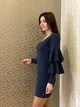 Трикотажне жіноче плаття Poliit 8554 синій 36 - зображення 5