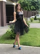 Жіноча сукня з сітки та паєтки Poliit 8610 чорний 38 - зображення 1