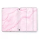Чехол книжка, обложка для Apple iPad (Розовый мрамор, пастель) модели 9.7 2/3/4 эпл айпад 2011 2012 - изображение 1