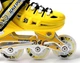 Роликові ковзани дитячі розсувні Scale Sports YELLOW LF 905 Жовті розмір 29-33 передні колеса світяться - зображення 4