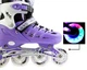 Роликові ковзани дитячі розсувні Scale Sports VIOLET LF 905 Фіолетові розмір 38-41 передні колеса світяться - зображення 4