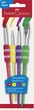 Набір пензликів Faber-Castell Soft Touch Яскраві кольори 4 шт. 481600 (4005401816003) - зображення 1