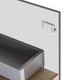Тумба підвісна Qtap Robin GRAPHITE/WHITISH OAK QT1374TPВ8002NGWO SD00050536 - зображення 3
