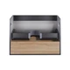 Тумба підвісна Qtap Robin GRAPHITE/WHITISH OAK QT1374TPВ8002NGWO SD00050536 - зображення 6