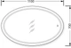 Зеркало МОЙДОДЫР Magda 70х110 S с LED-подсветкой - изображение 5