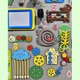 Розвиваюча дошка розмір 60*80 див. Бизиборд для дітей HandMade "Ферма" 58 елементів! - зображення 5