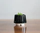 Керамический горшок для суккулентов Mini Plant маленького размера 6,3х6,4см Трапеция Черный - изображение 1