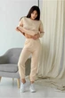 Жіночий спортивний костюм ONIOS Loungewear Tracksuit без капюшону Світло-Бежевий S 2367 - зображення 1