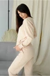 Жіночий спортивний костюм ONIOS Loungewear Tracksuit без капюшону Світло-Бежевий S 2367 - зображення 4