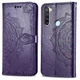 Шкіряний чохол (книжка) Art Case з візитницею для Xiaomi Redmi Note 8T Фіолетовий Без бренду - зображення 1