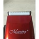 Машинка для стрижки волосся Maestro MR-650C Red 15 Вт живлення від мережі з керамічними ножами + 4 насадки (MR-650C) - зображення 4