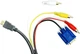 Кабель PowerPlant HDMI (M) - VGA (M) / 3xRCA (M) 1080p 1 м Черный (CA912018) - изображение 2
