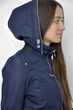 Женская куртка Snowimage парка с капюшоном приталенная кулиска веревочка Sic-s713 синий S - изображение 8