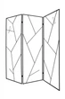 Ширма металлическая декоритивная K385 loft 150 см Черная (18069) - изображение 5
