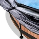 Бассейн каркасный Exit Toys EXIT 244 х 76 см / 2780 л Коричневый с отделкой под дерево круглый с куполом + насос 20 Вт - изображение 5