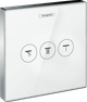 Перемикач потоків hansgrohe ShowerSelect Glass для душа 15736400, білий/хром - зображення 1