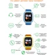 Розумні дитячі годинник Smart Baby Watch Q80 Сині - зображення 2