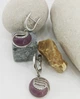 Серьги из серебра с кошачьим глазом (в футляре) (069929) - изображение 3