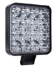 LED фара квадратная 48W 16 диодов 12-24V 6000K (8.5*8.5*1.5см) на легковой авто, грузовой, трактор Светодиодная лэд фара. - изображение 1