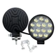 LED фара 42W круглая. 12-24V 6000K 14 диодов. (8.5*8.5*1.5см) Светодиодная лэд фара круглая - изображение 1