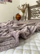 Плед Koloco Полоска Шарпей 200X230см Сиреневый - изображение 3